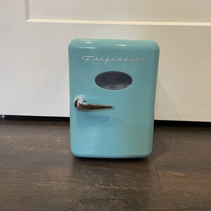 Frigidaire Mini Portable Refrigerator Retro Fridge Blue Make Up Fridge Skincare